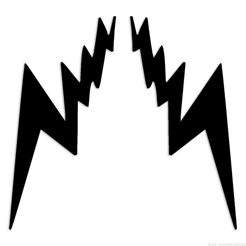Lightning Bolts 2 – Decal Sticker – Multiple Colors & Sizes – ebn6353