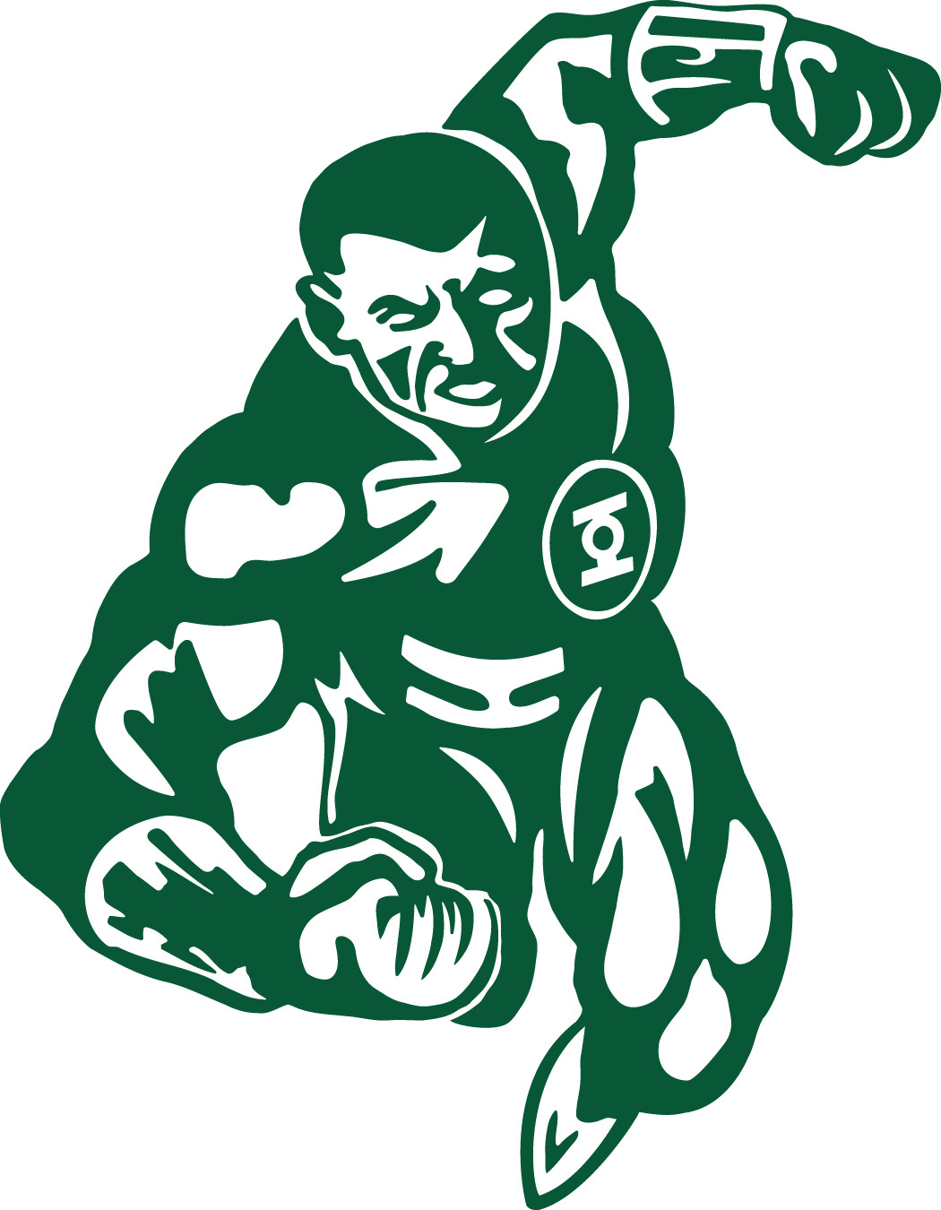 Green Lantern decal superhero sticker die cut 4 inch x 3.5 inch