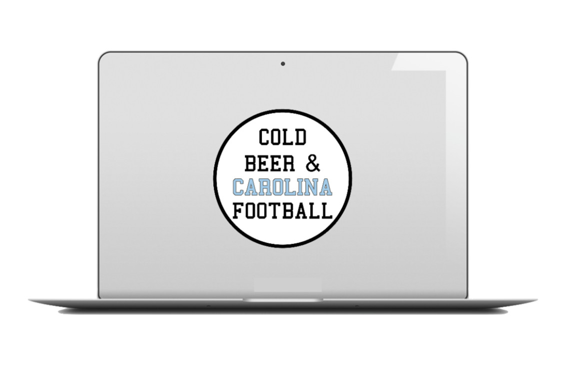 Beer (Carolina Football) – 4" Car Vinyl Decal Window Cooler Trailer Bar Laptop