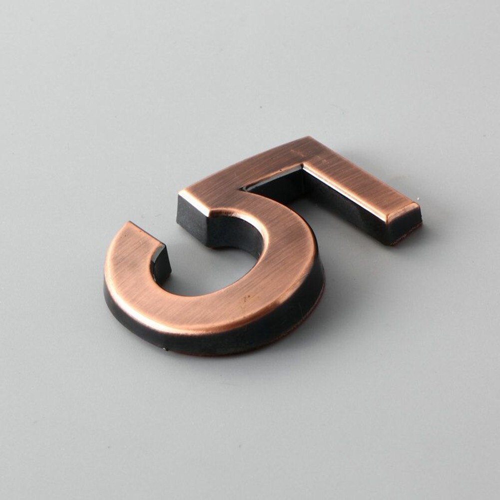 Door Number Home Hotel Business Office Door 3D Digit ABS Numeral Door Plaque