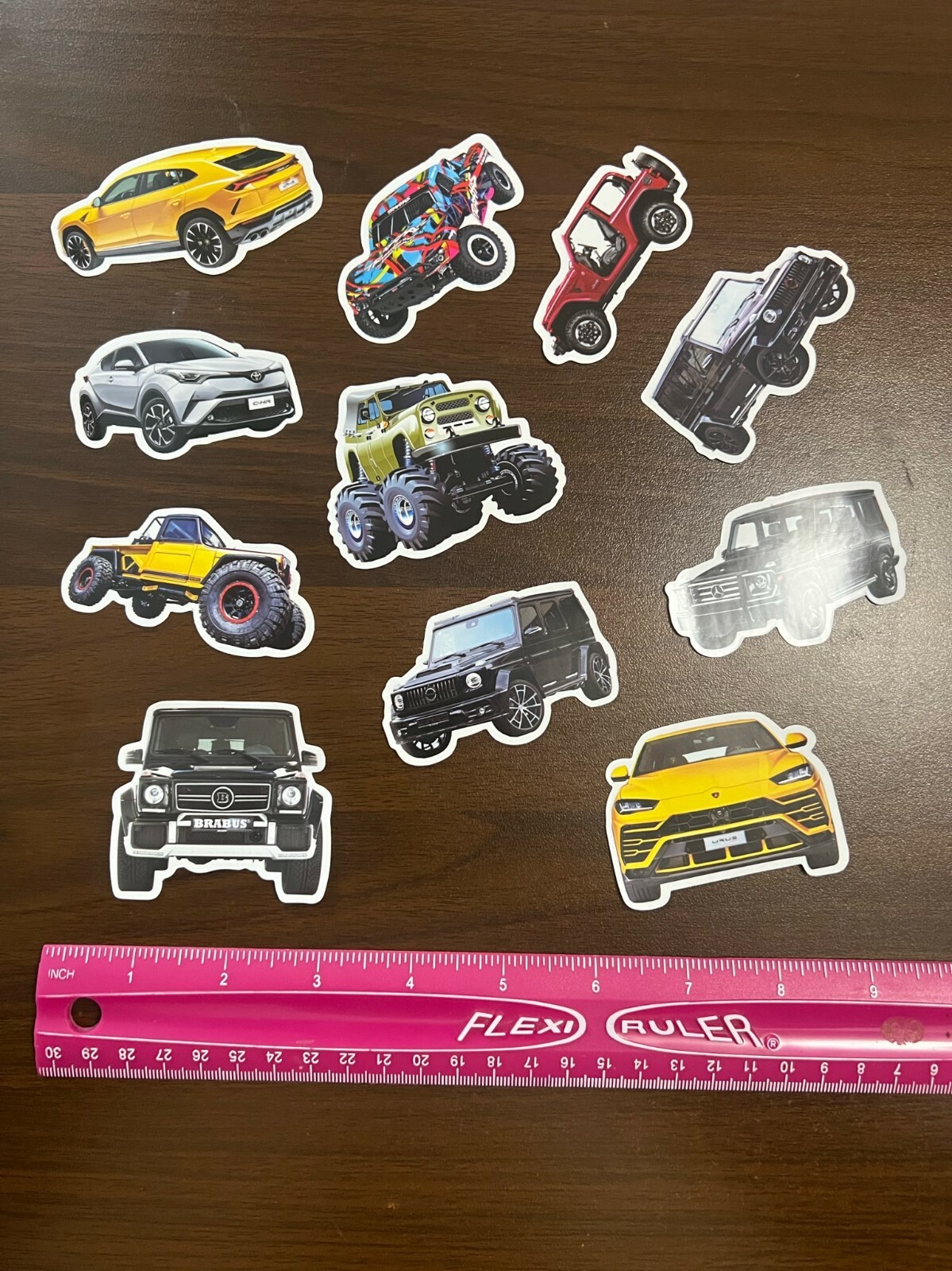 CARTOON SUV AND BUBBLE CAR ~ Stickers Pack~ anime 100 PC