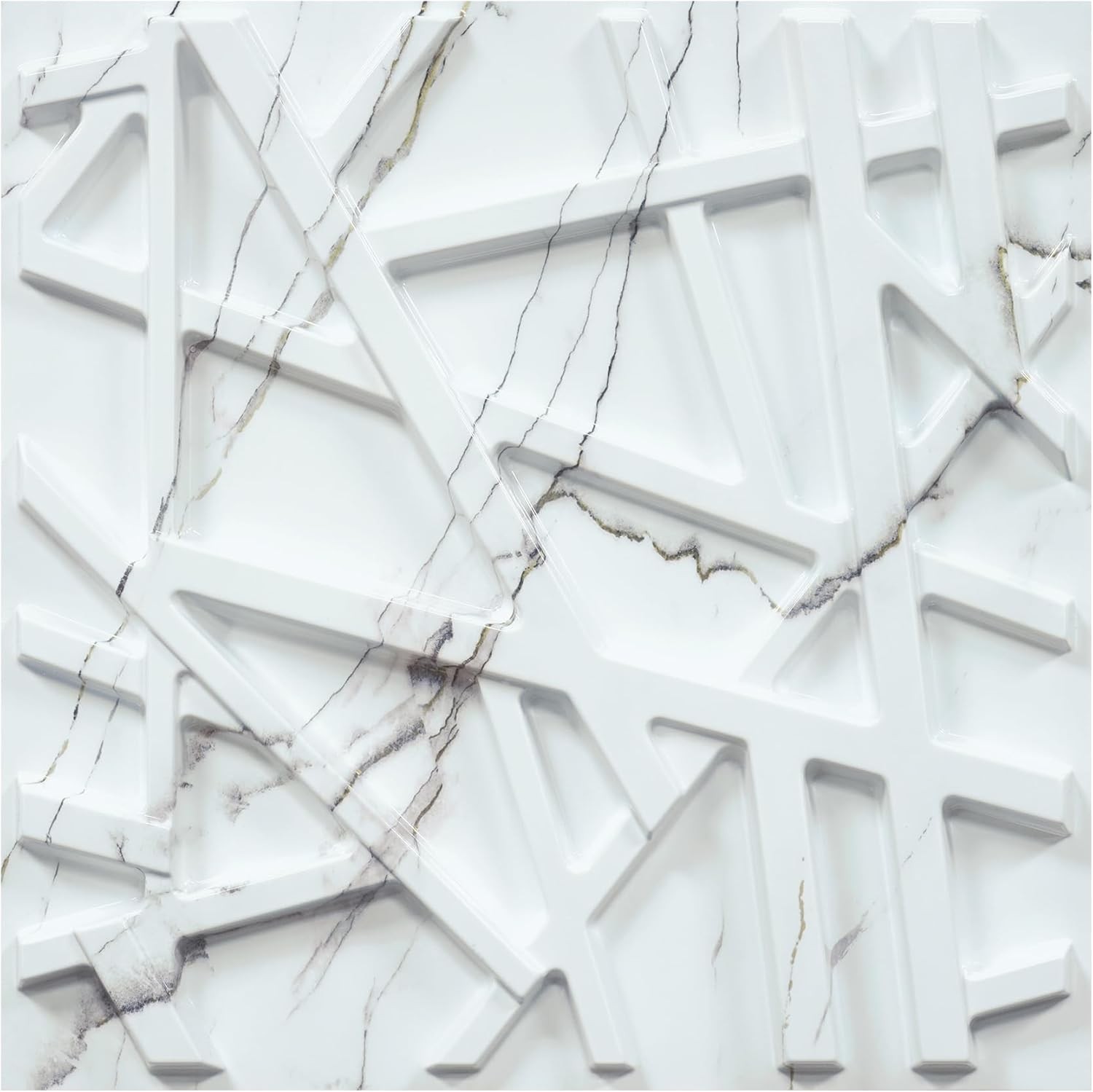 33 Pack 3D Wall Panels Interior Wall Decor 12"x12" White Accent Textured Wall