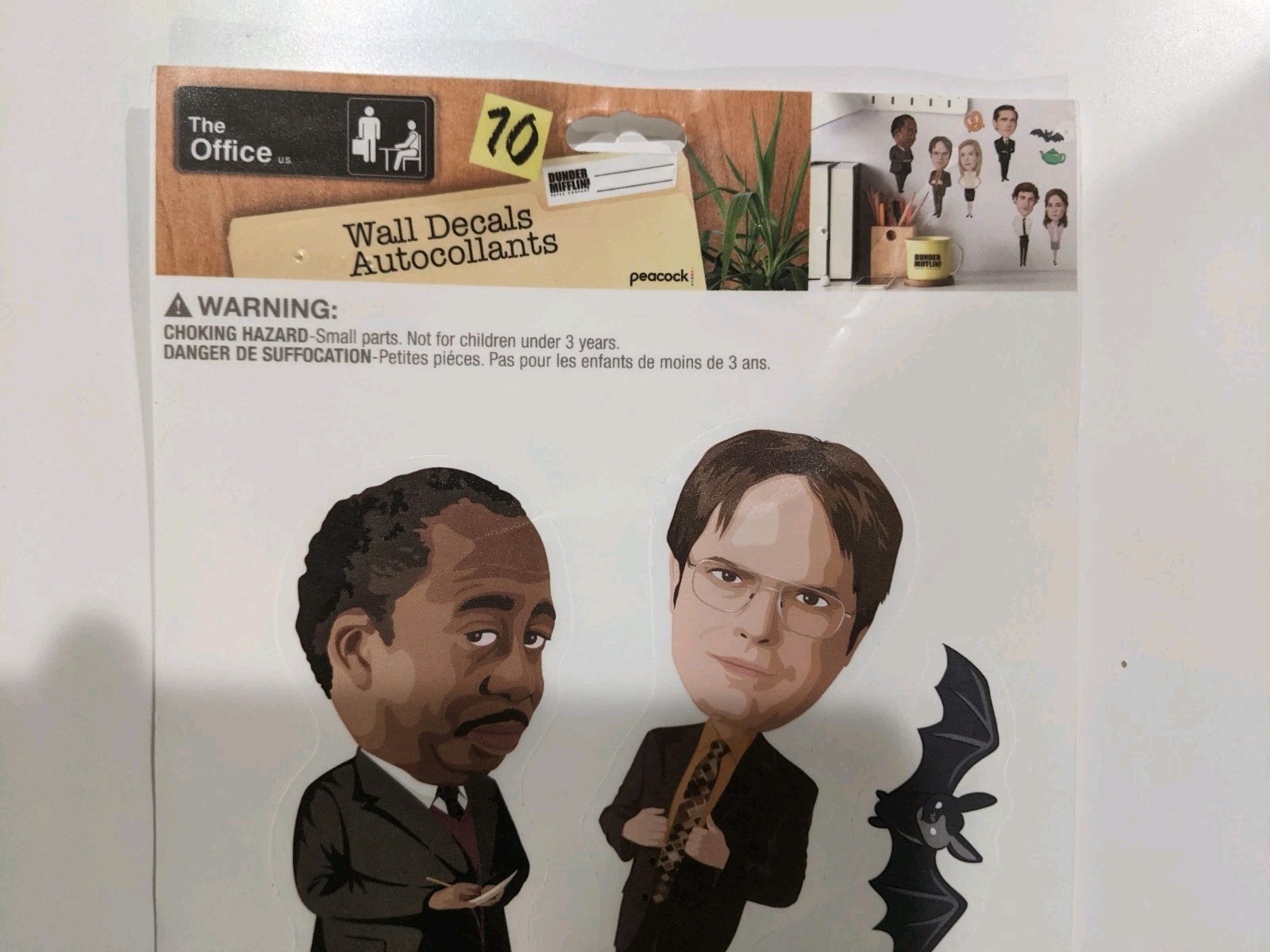 THE OFFICE 10 Wall Decals Removable & Repositional 5” Fat Head Stickers NEW