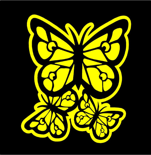 Butterfly Decal vinyl butterflies car trailer laptop window sticker graphic
