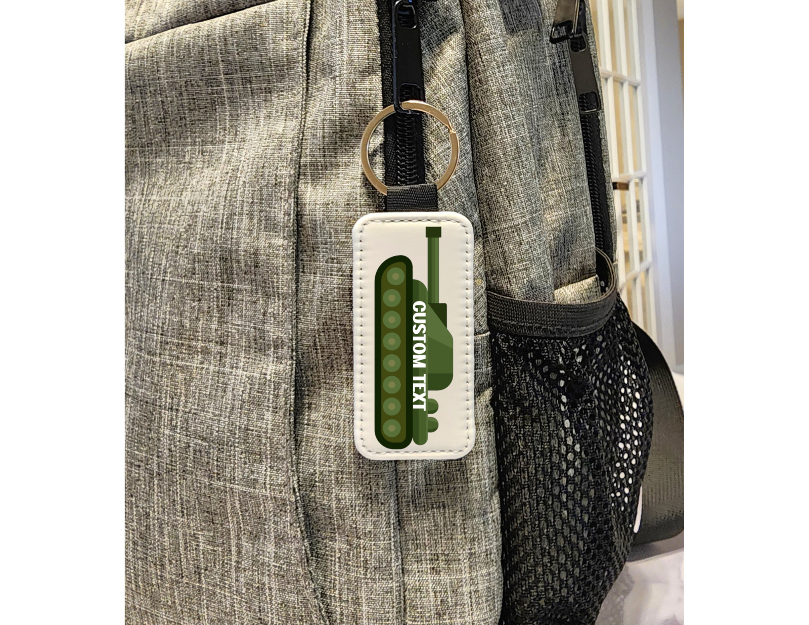 Custom Military Tank Keychain – Army Style Gift for Kids, Boys, Men