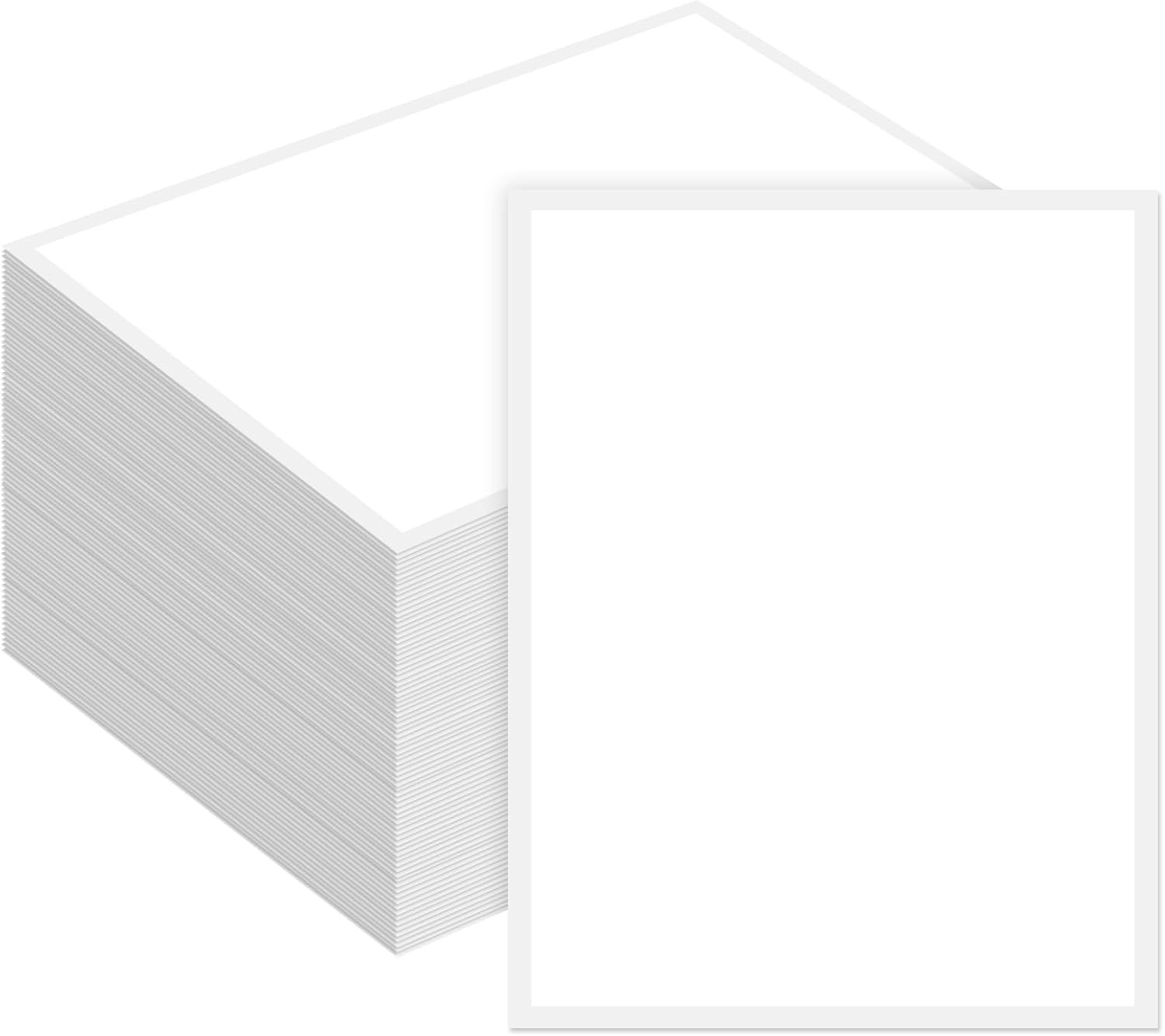 200 Pcs Outdoor Window Stickers for Car Dealers 8.5" x 11" Plain White Blank …