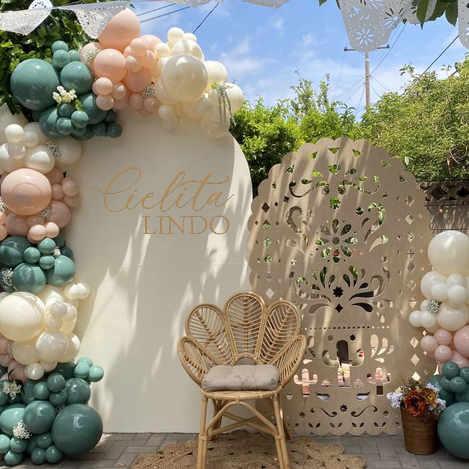 Cielita Lindo Wall Decal – Elegant Script Party Backdrop Decor for Bridal Sho…