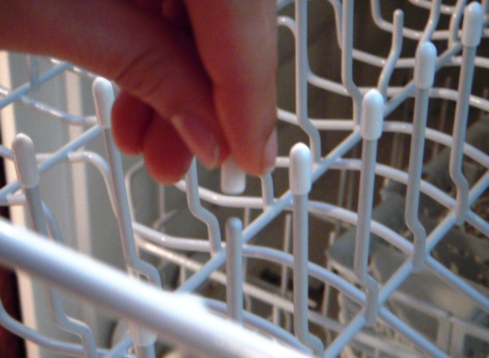 125 Universal White Dishwasher Rack Tip Tine Cover Caps Just Push On to Repair