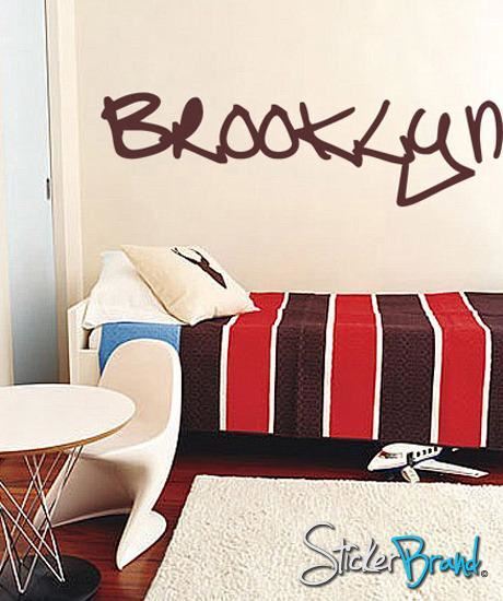 Brooklyn Sign Wall Decal Sticker. NYC, New York City, Urban Decor