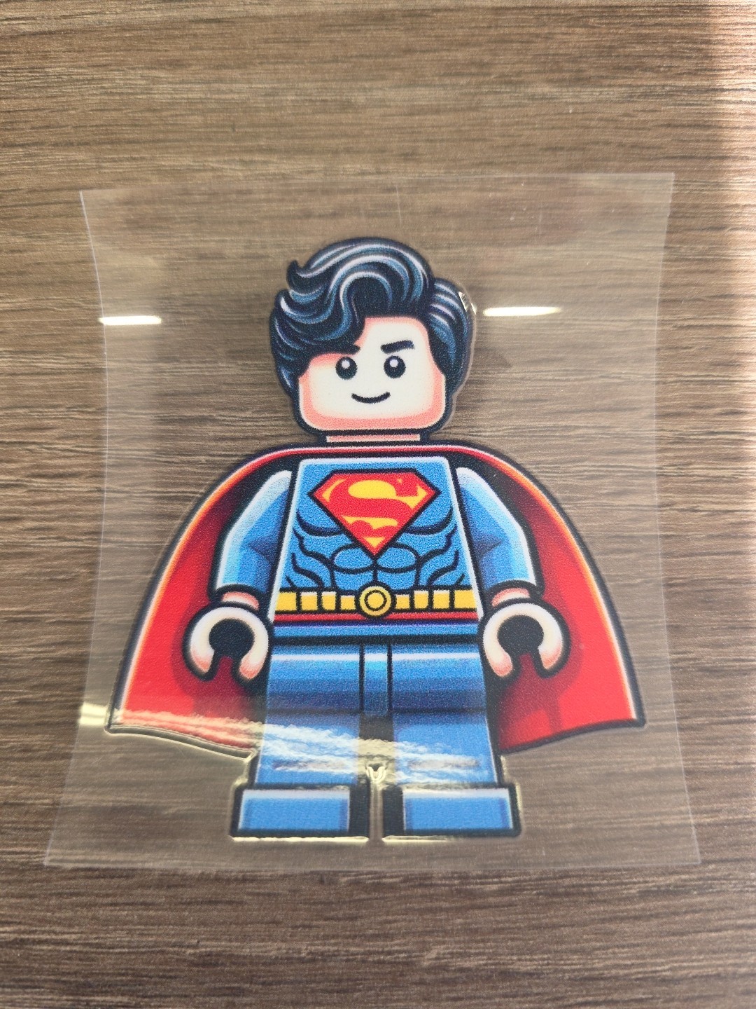 Lego Superman Figurine UVDTF Decal Made In USA Waterproof