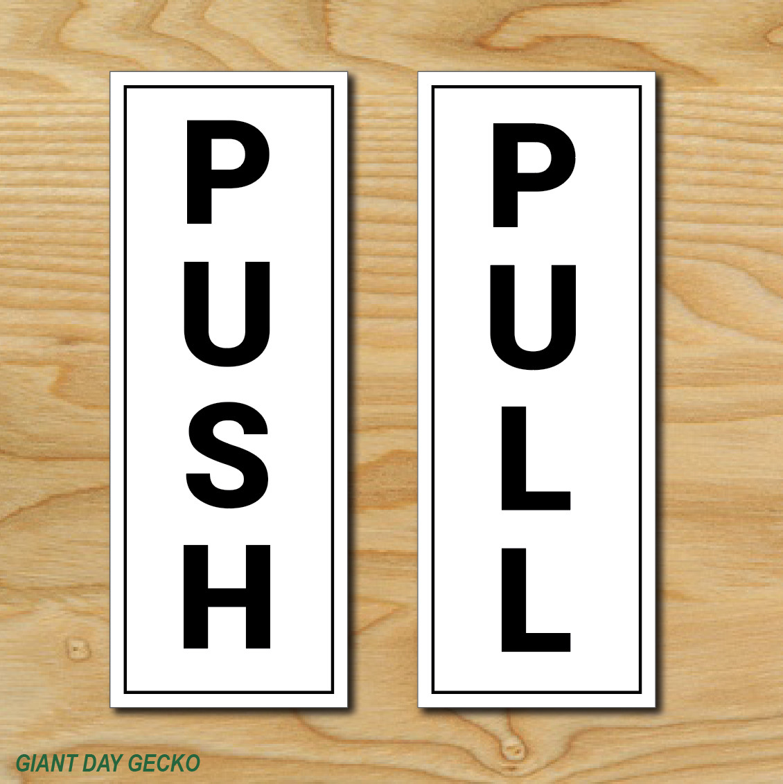 (2) TWO Push Pull Door Store Entrance Home Business Tienda Decal Sticker Car New