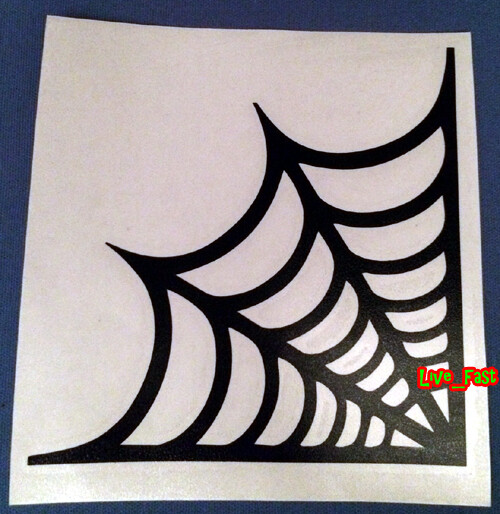 SPIDER WEB DECAL STICKER VINYL biker custom chopper motorcycle bagger fairing