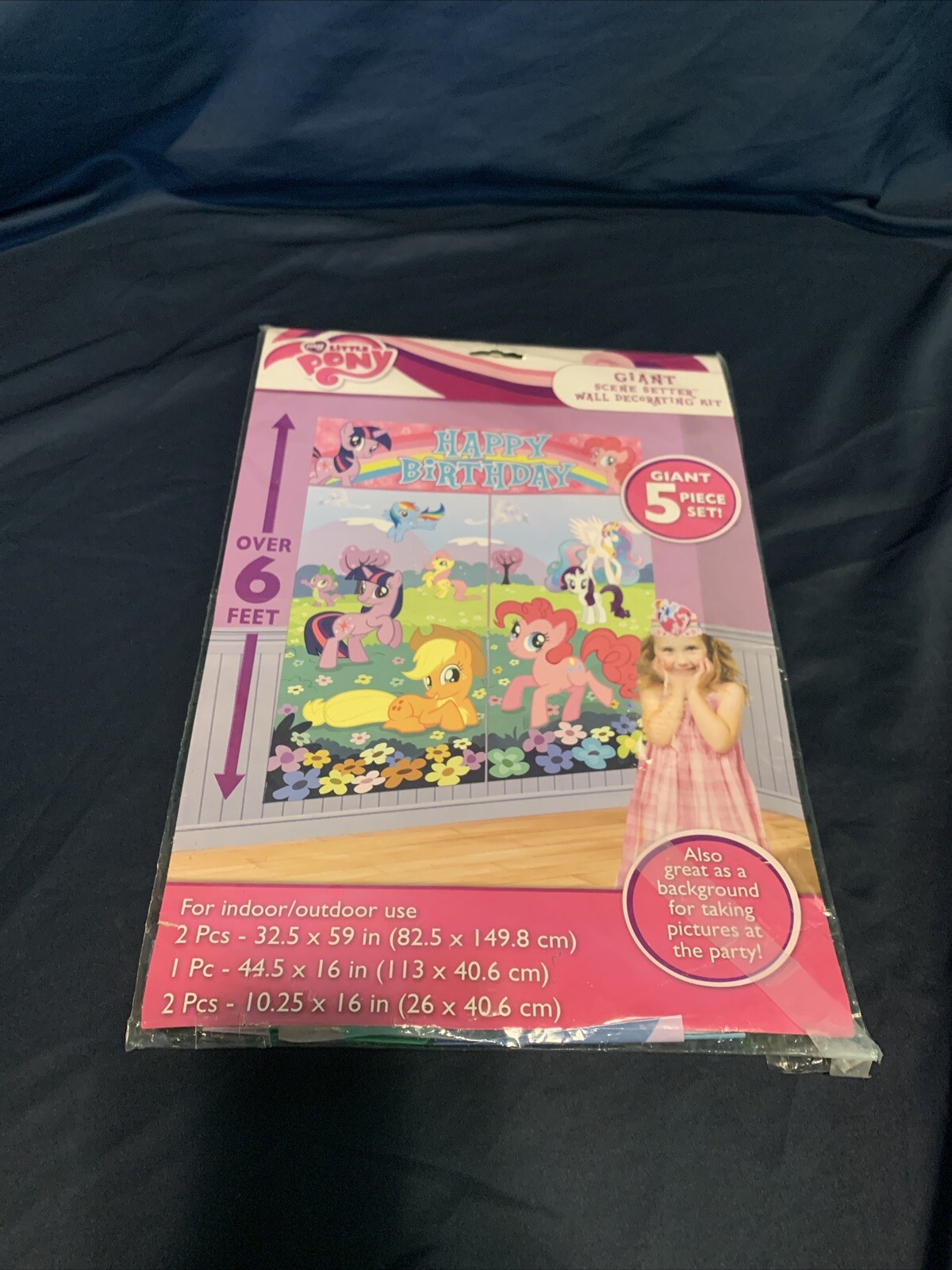 2013 MY LITTLE PONY Scene Setter HAPPY BIRTHDAY Party Wall Decor MLP Pinkie Pie