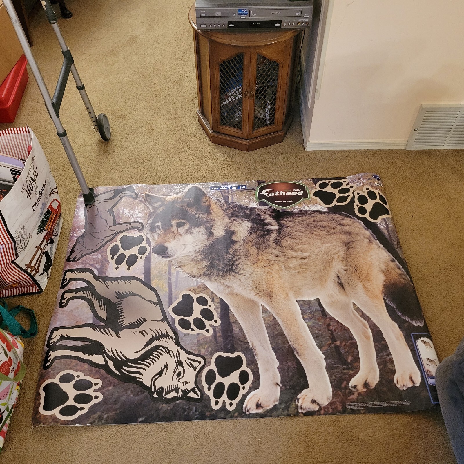Wolf Fathead Decal