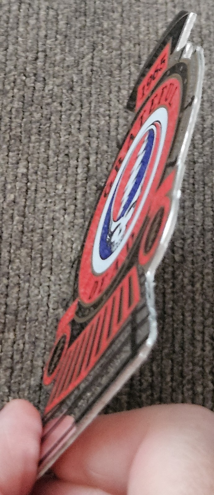 GRATEFUL DEAD Band 1965 TRAIN METALLIC STICKER Decal Embossed Vintage Merch RARE