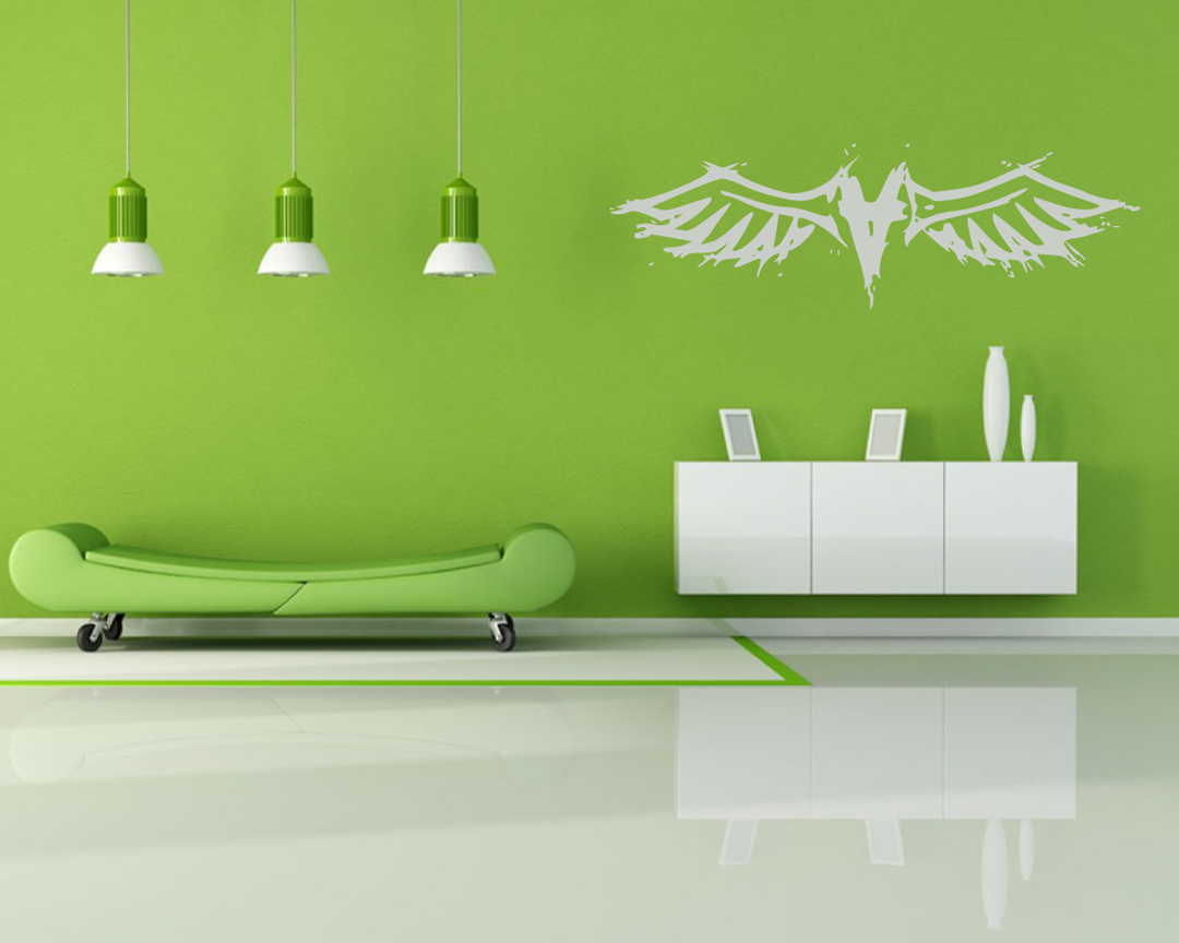 Angel Wings Sign Vinyl Wall Decal Sticker Removable Graphic Grunge Urban