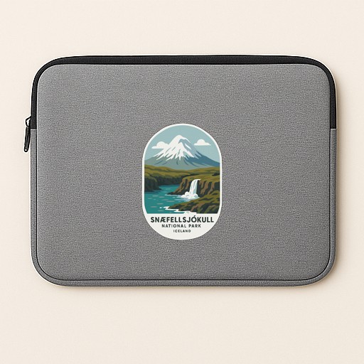 Snæfellsjökull Iceland Iron On Heat Transfer Vinyl HTV World National Parks