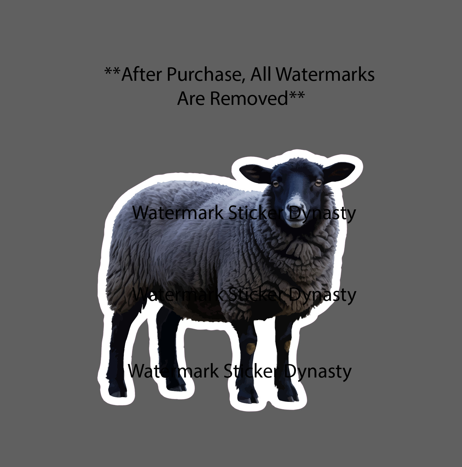 Black Sheep Sticker Waterproof Decal Animal Farm Farmhouse Family Idiom Gift NEW