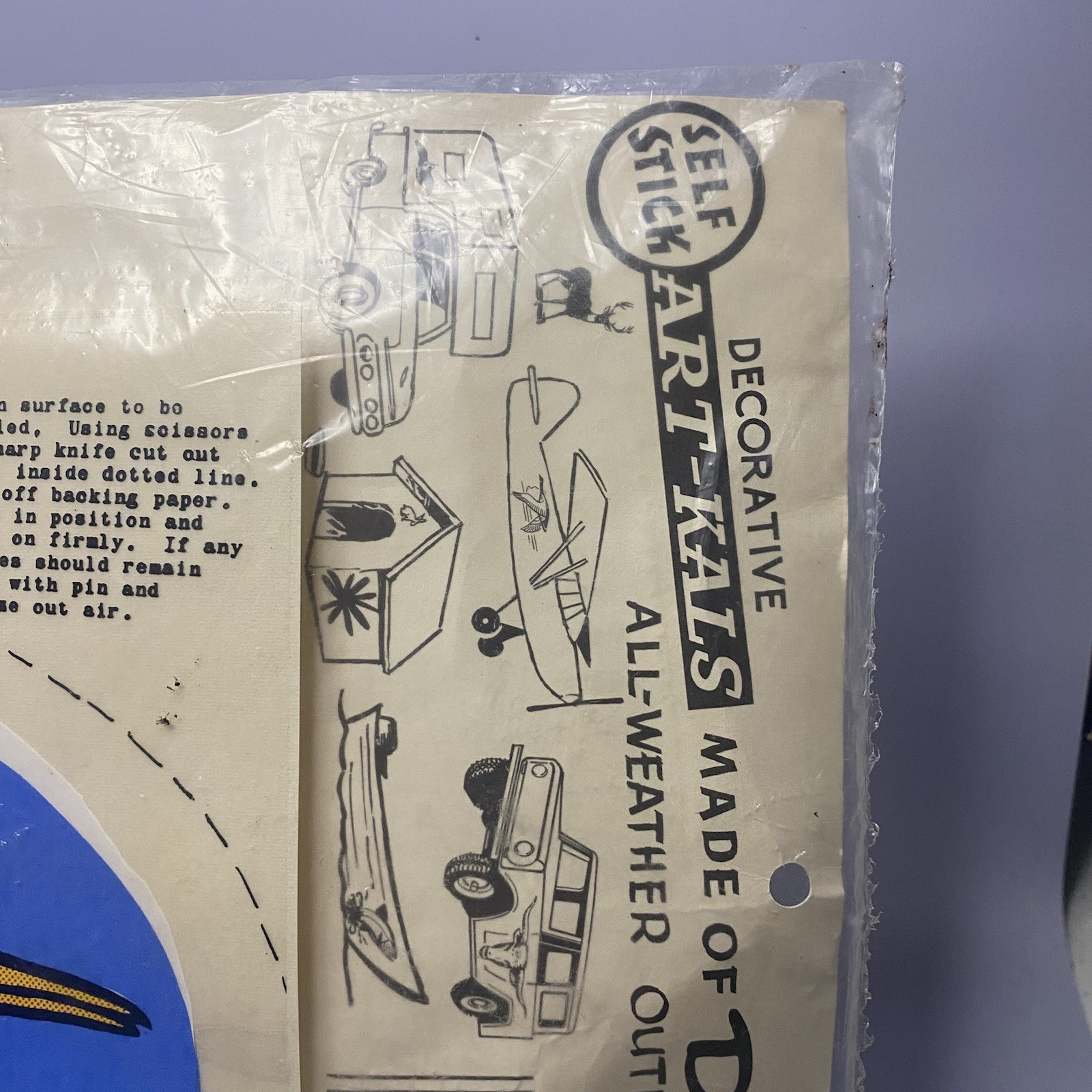 Rare Vintage Roadrunner Self Stick Decal Sticker – Sealed In Original Pkg