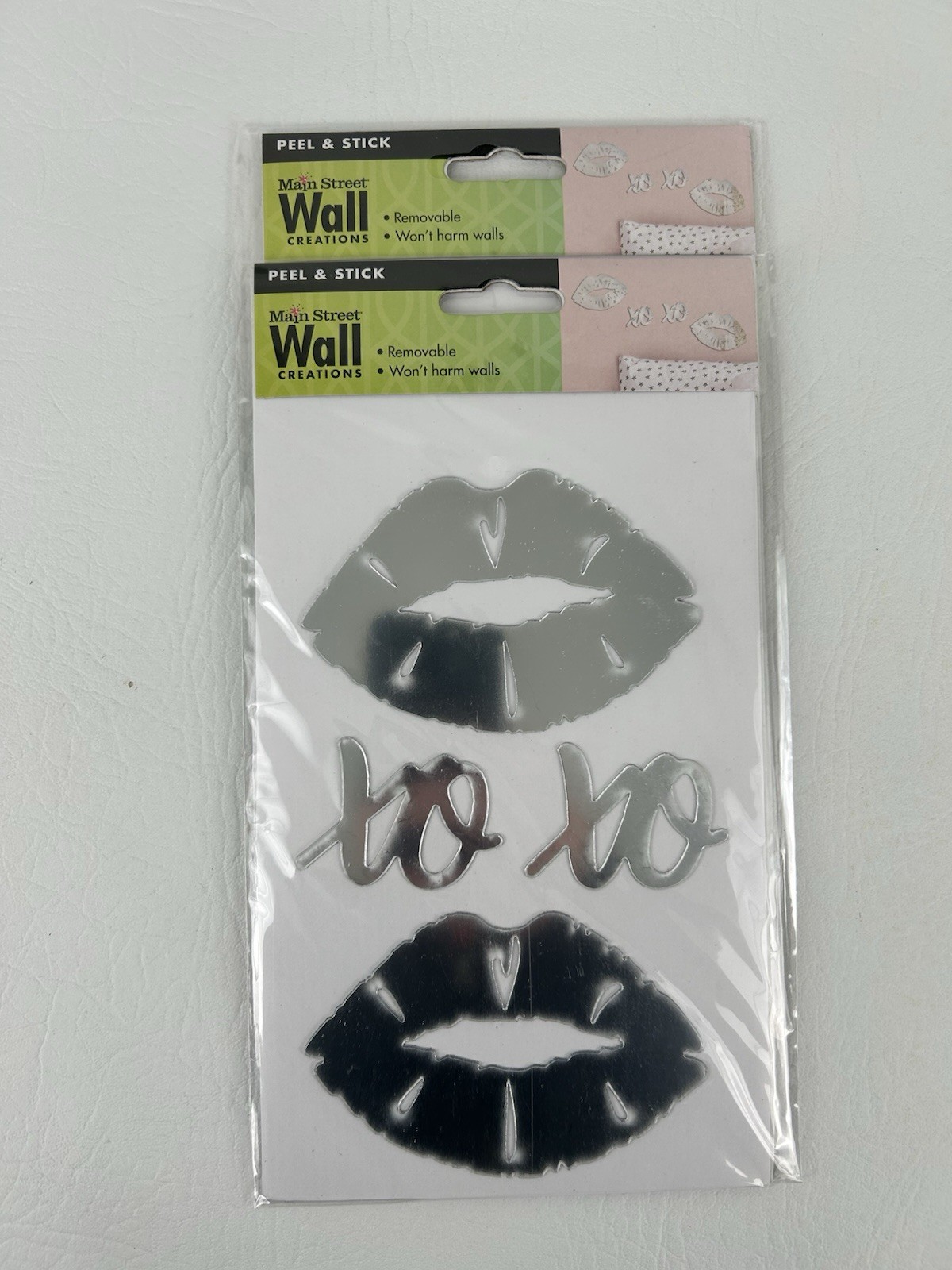Main Street Wall Creations Peel & Stick Wall Decals Art Mirrored Moon Stars Lips