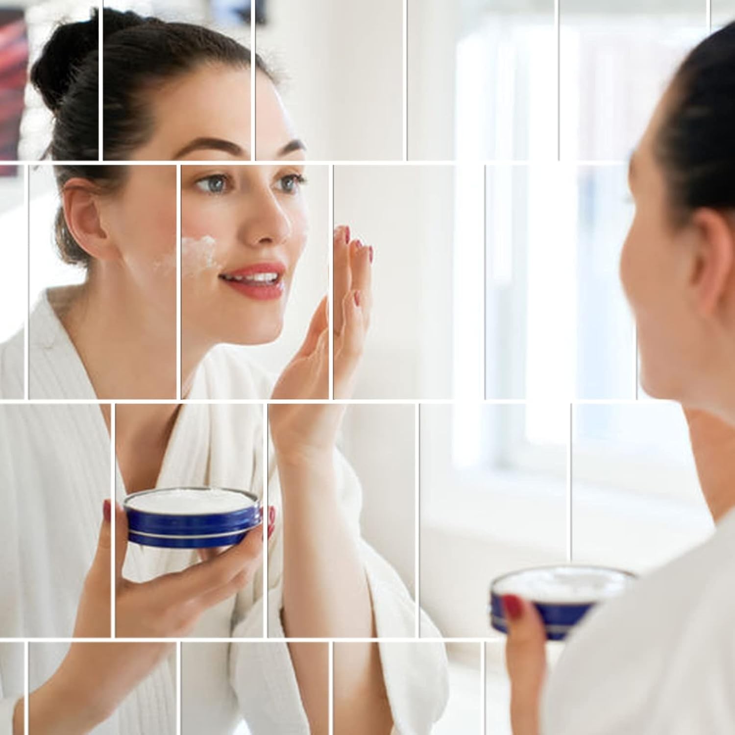 Frameless 4×6 In. Self-Adhesive Mirror Sheets – 10 Pieces for Versatile Decor