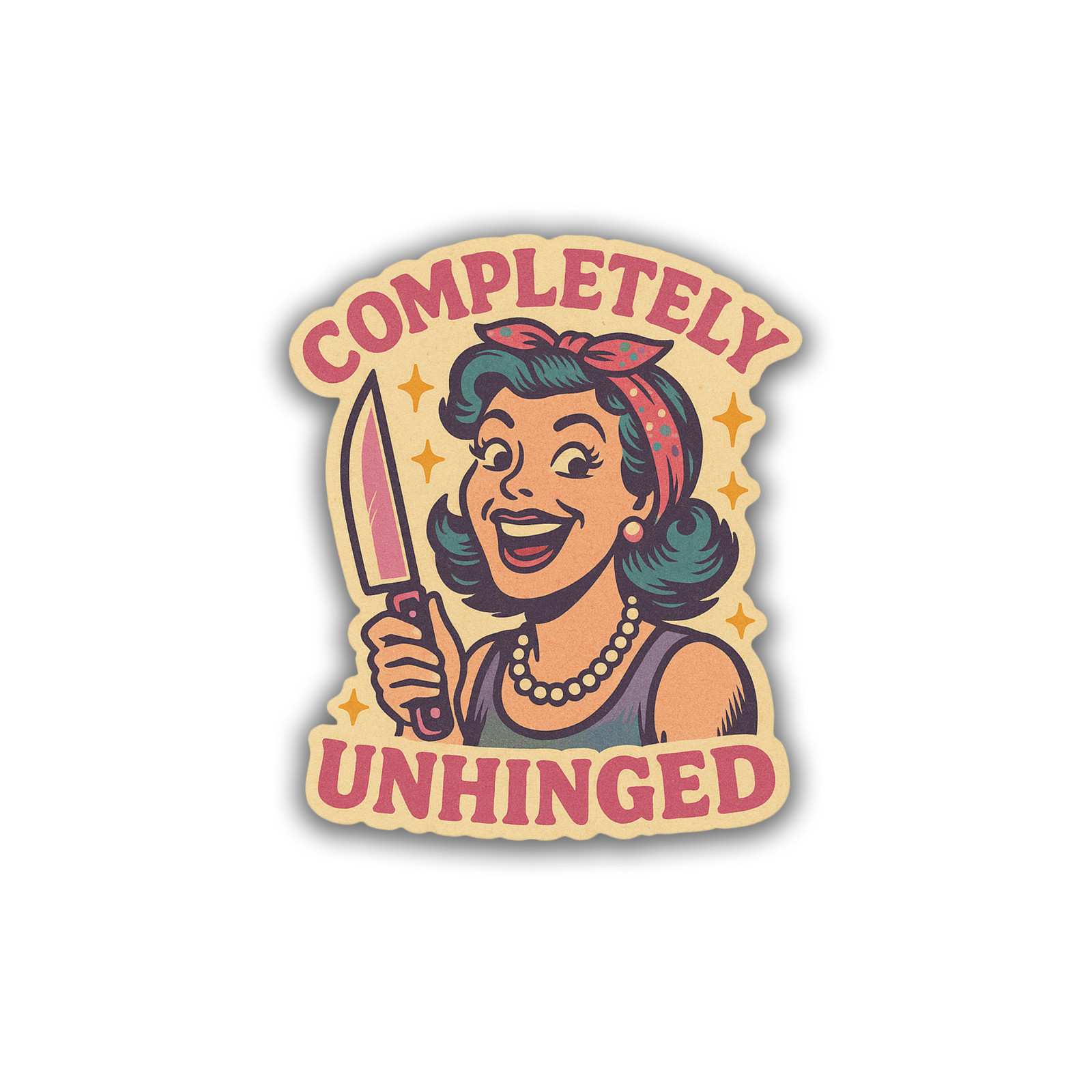 Unhinged Sticker 4 Inch Vinyl Decal Waterproof Original Artwork
