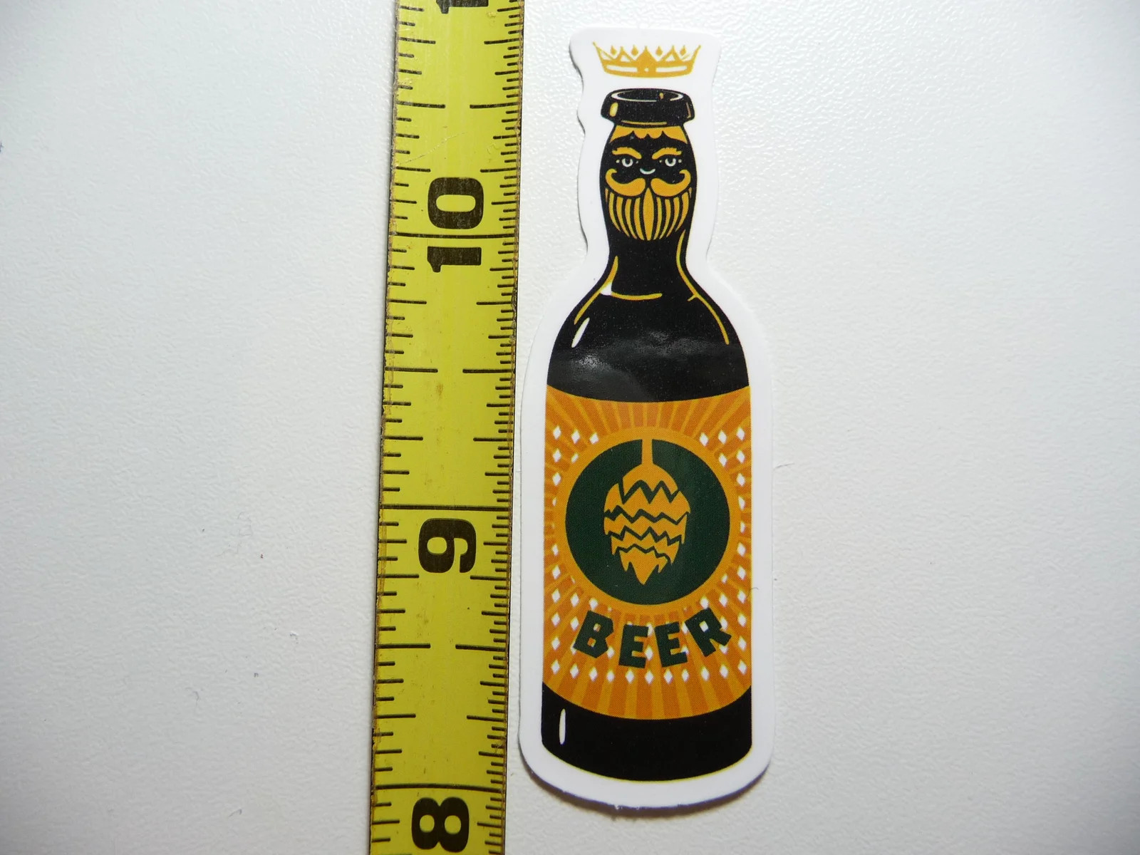 GENERIC BEER HOPS BOTTLE SMALL STICKER DECAL BAR DECORATION ALCOHOL FUN PARTY