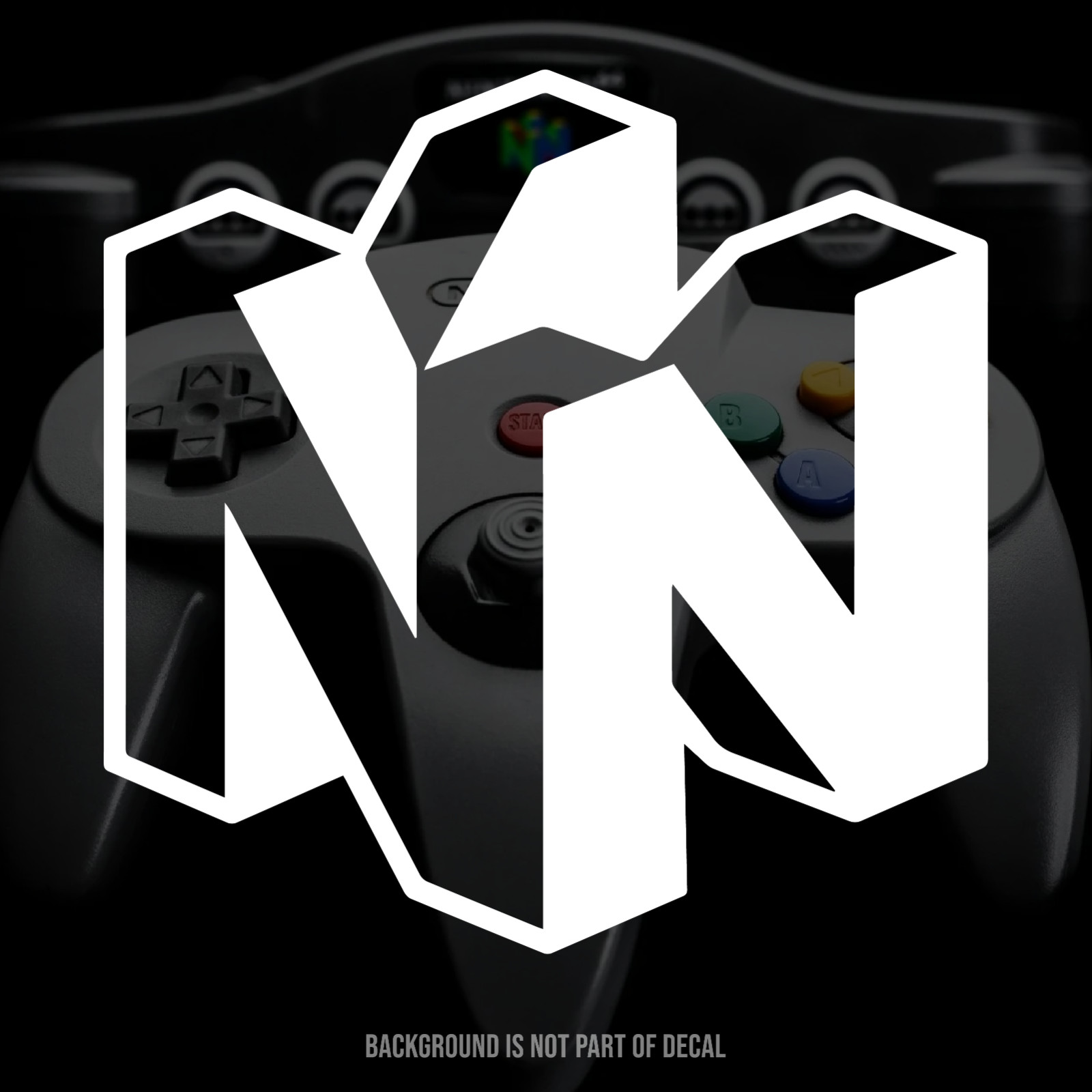 Nintendo 64 Logo Vinyl Decal Sticker