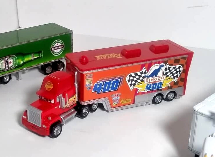 Pixar Cars Mack Hauler Dinoco 400 Lightning McQueen Sticker Set Read Description