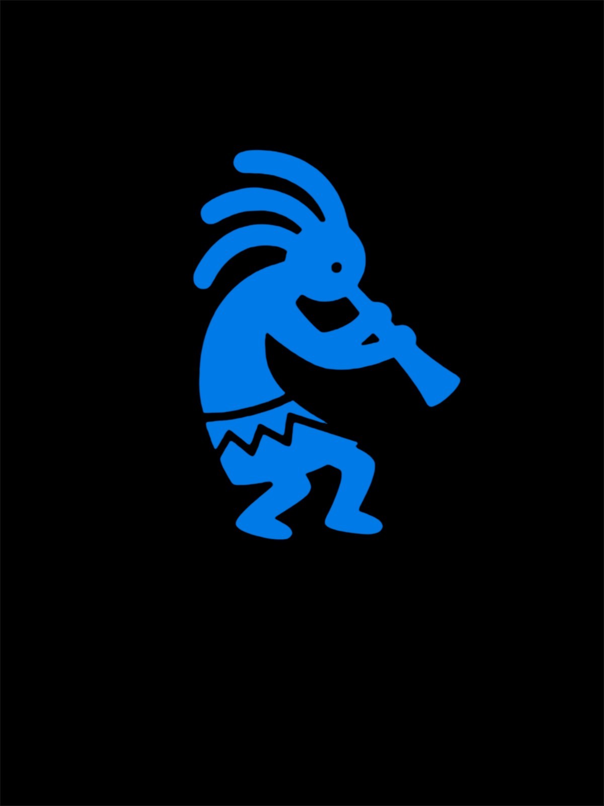KOKOPELLI TRUMPET #1 Decal for car Windows Laptops Any Smooth Surface