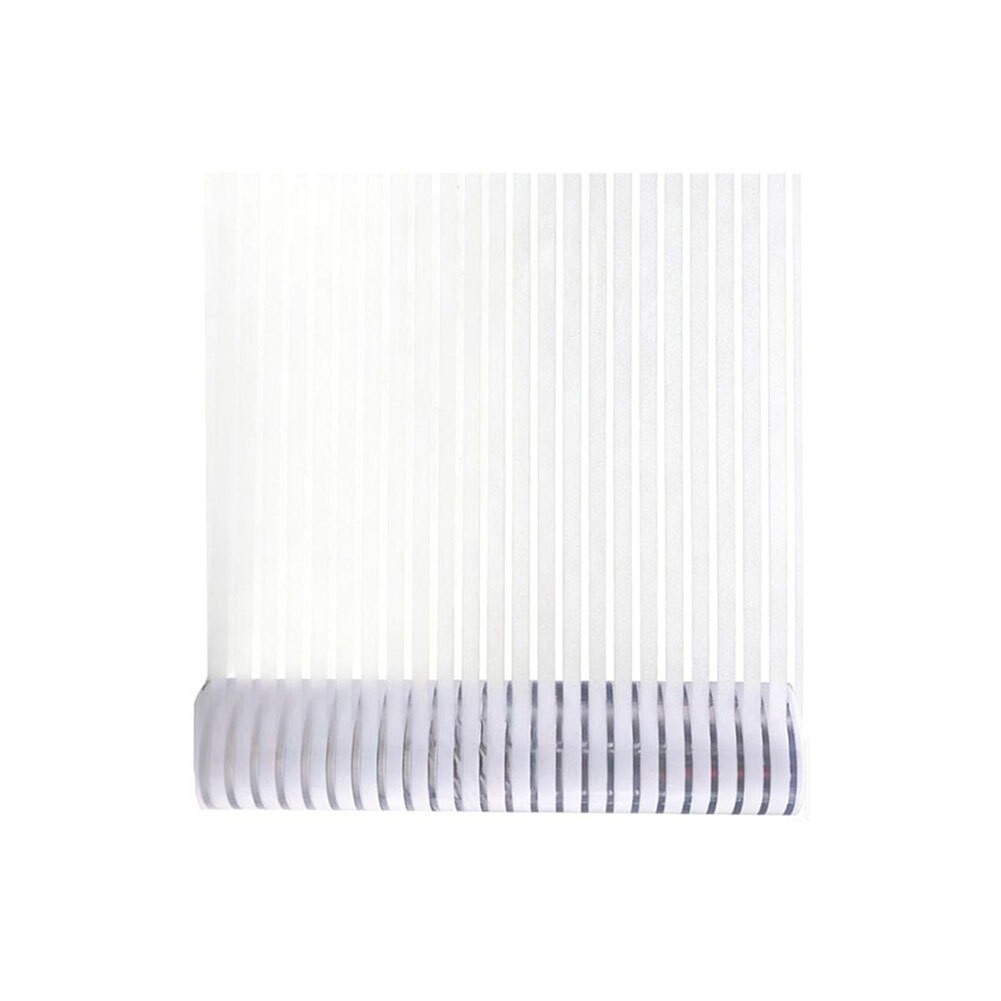 Static Cling Striped Privacy Film for Windows UV Blocking PVC Material