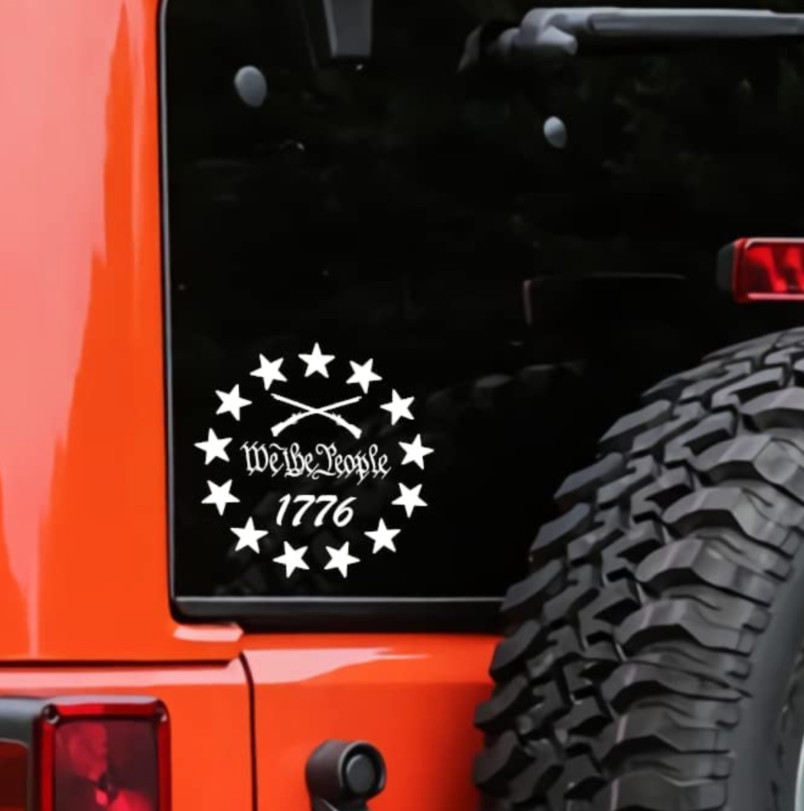 1776 Patriot We The People Vinyl Decal Sticker | Custom Truck Window TRUMP