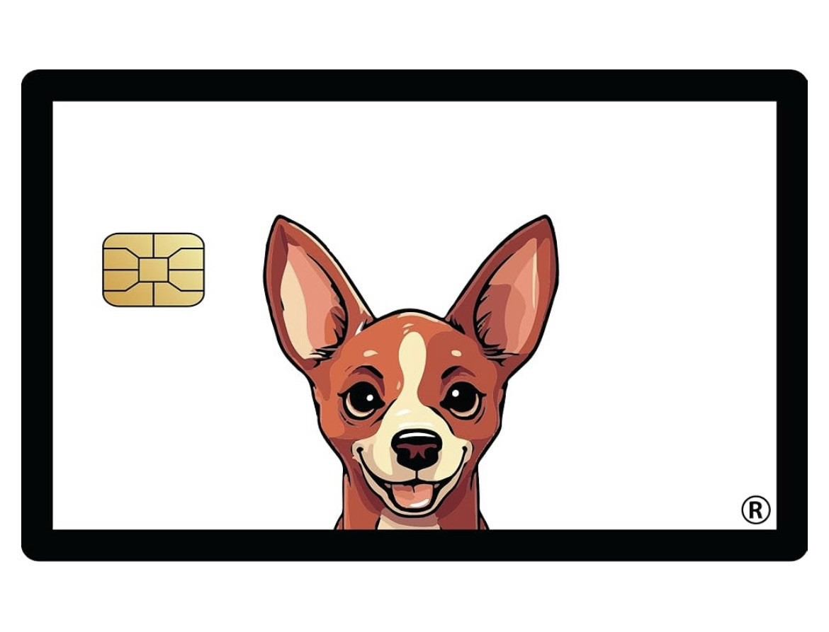 Cute Chihuahua Dog Puppy Credit / Debit Card Skin Stickers