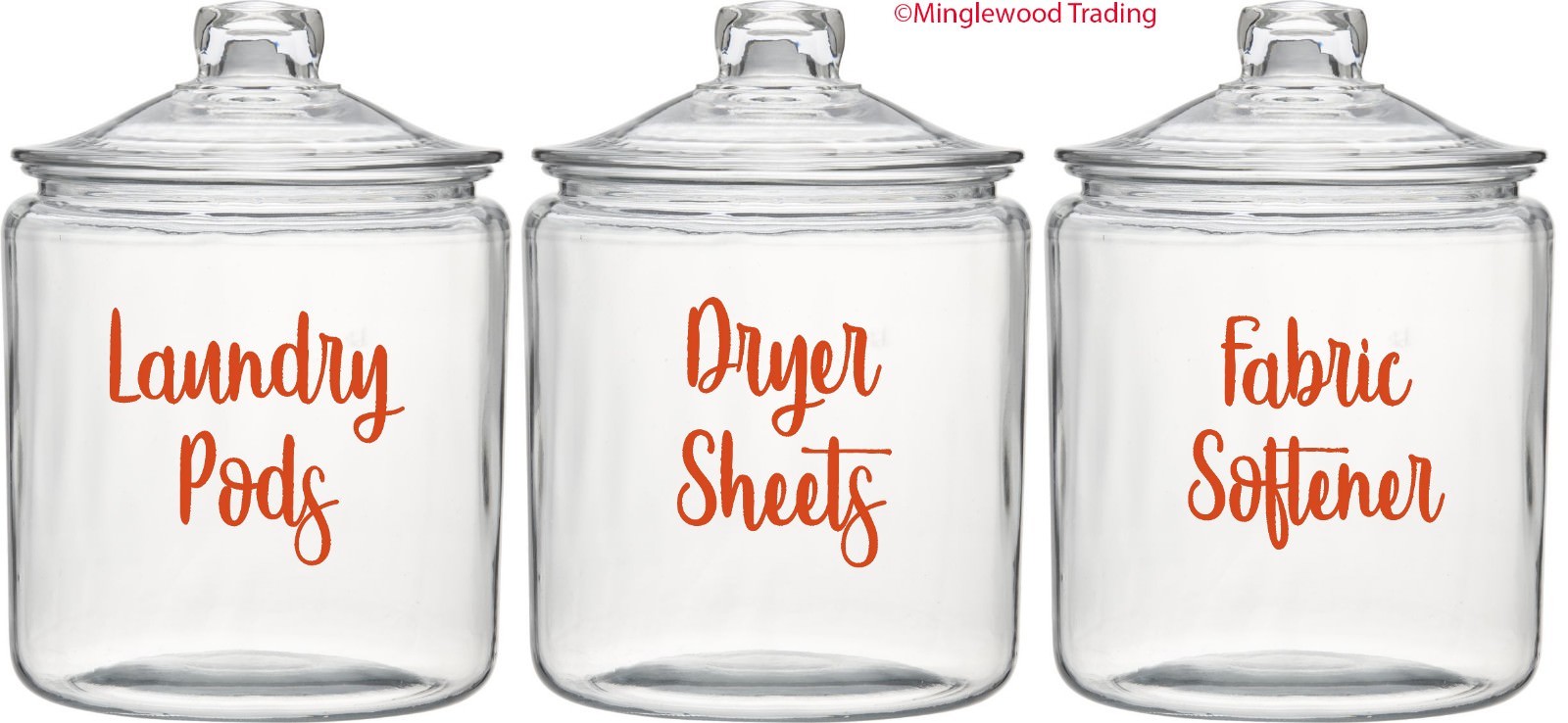 Laundry Room V4 Set Vinyl Decals | Laundry Pods | Fabric Softener | Dryer Sheets
