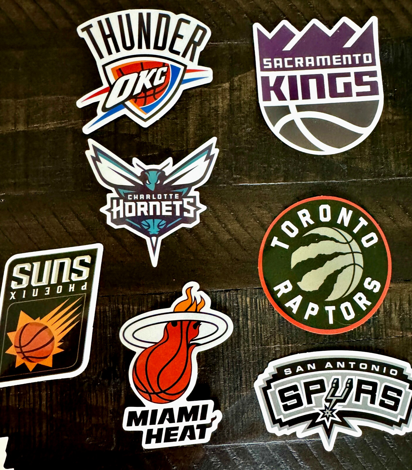 ~ NEW NBA LOGO STICKERS ~ PICK TEAM~PLUS TEAM TRADING CARD ~ SHOW YOUR SPIRIT ~