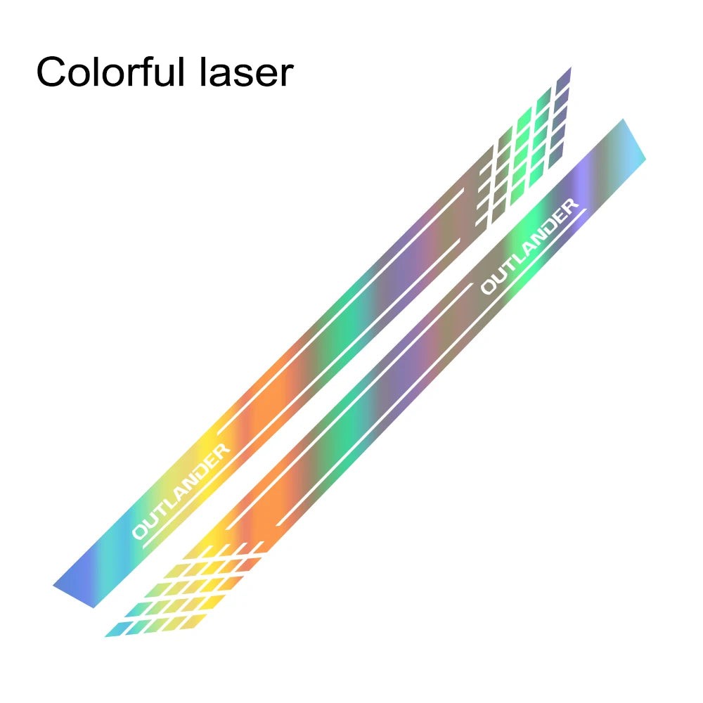 Aftermarket Door Side Skirt Stripe Decal for Mitsubishi Outlander | 2-Piece Vin