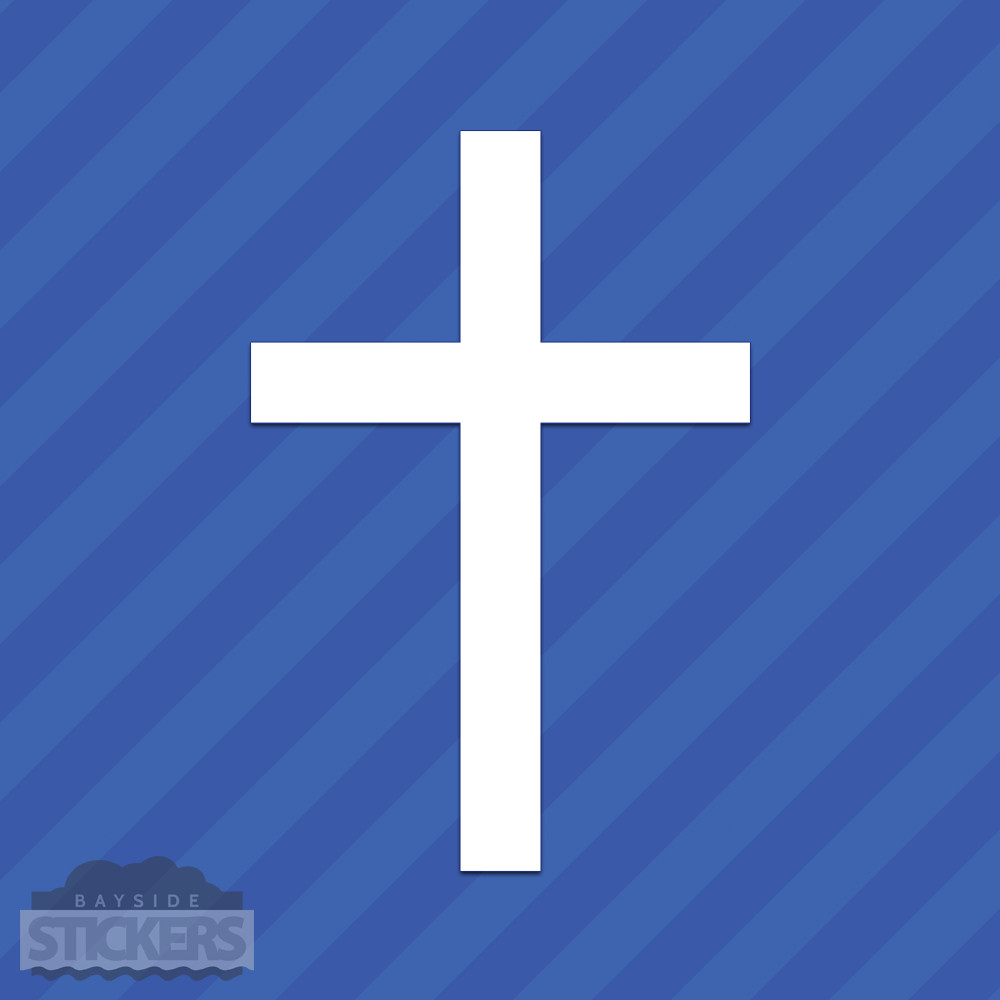 Religious Cross Vinyl Decal Sticker Religion Christian Christianity