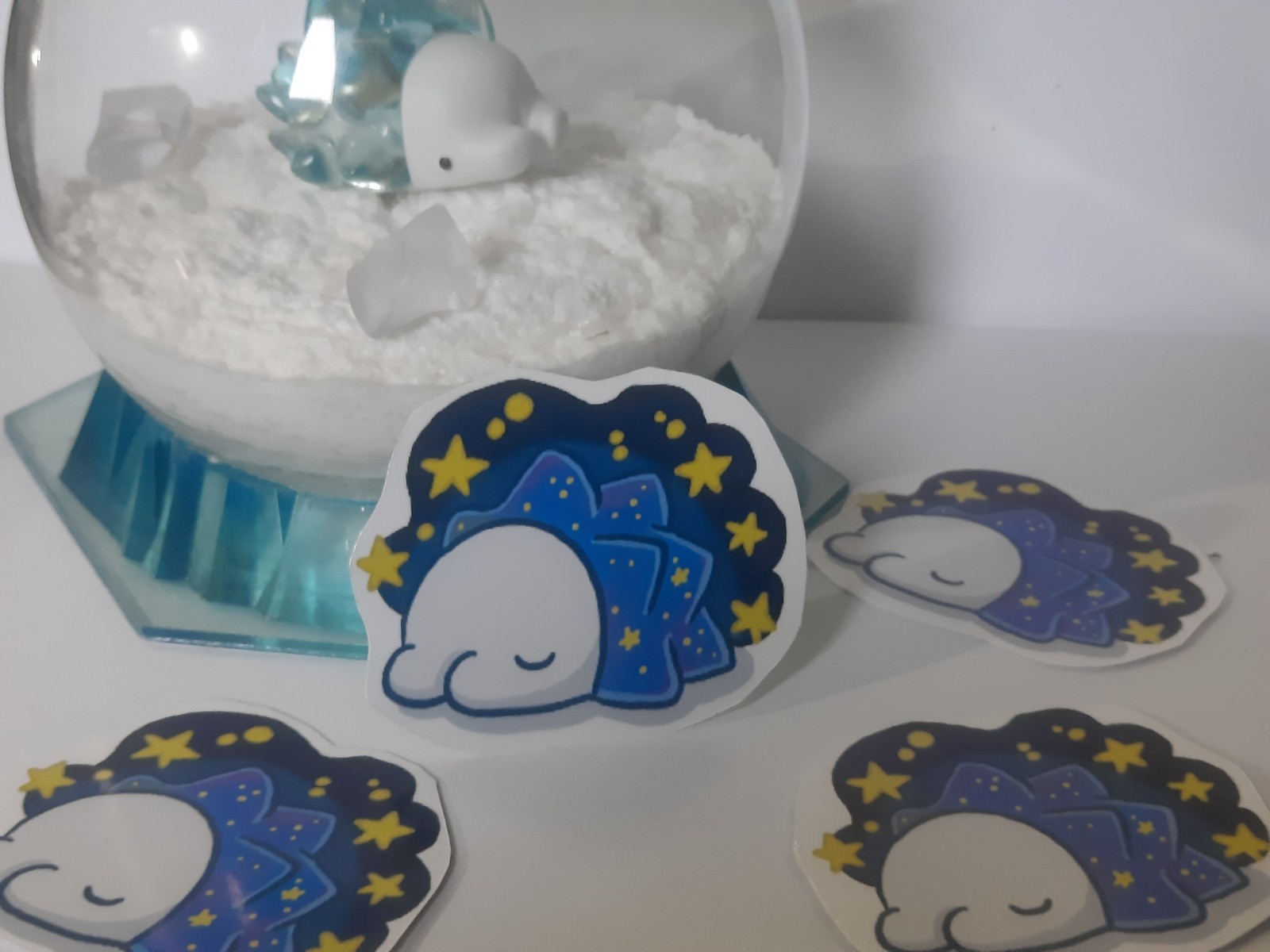 Sleepy Snom Sticker Hand Cut ~3" x 2" Jess-Sketch Original Cute Pokemon Sticker