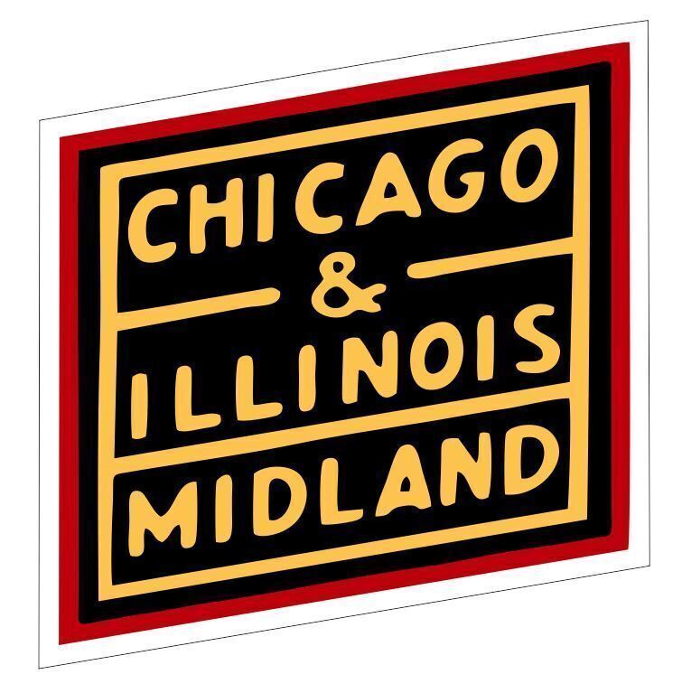 Chicago & Illinois Railway Railroad Train Sticker Decal R6988