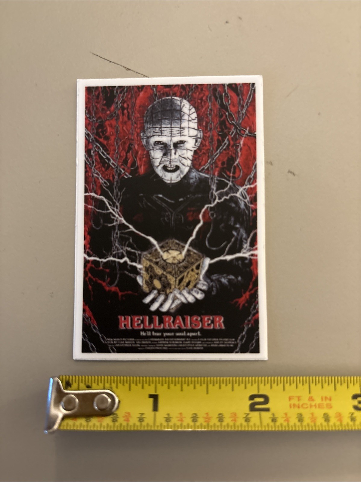 Hellraiser (This Sticker Is Dishwasher Safe) Doug Bradley/Clive Barker/Horror