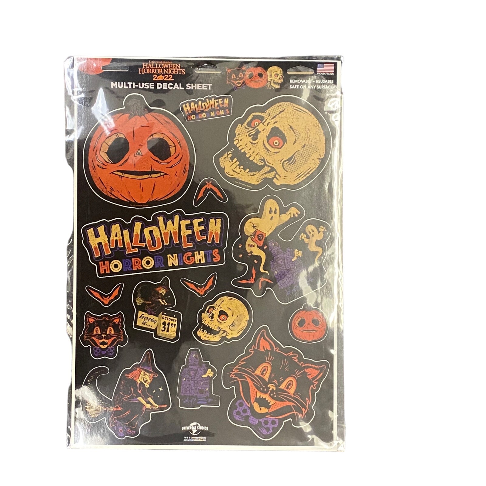 Universal Studios Halloween Horror Nights 2022 Lil Boo Multi- Use Decal Set