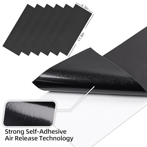 6 PCS Emblem Wrap Kit Compatible with Bowtie Logo Wrap Car Matte Black