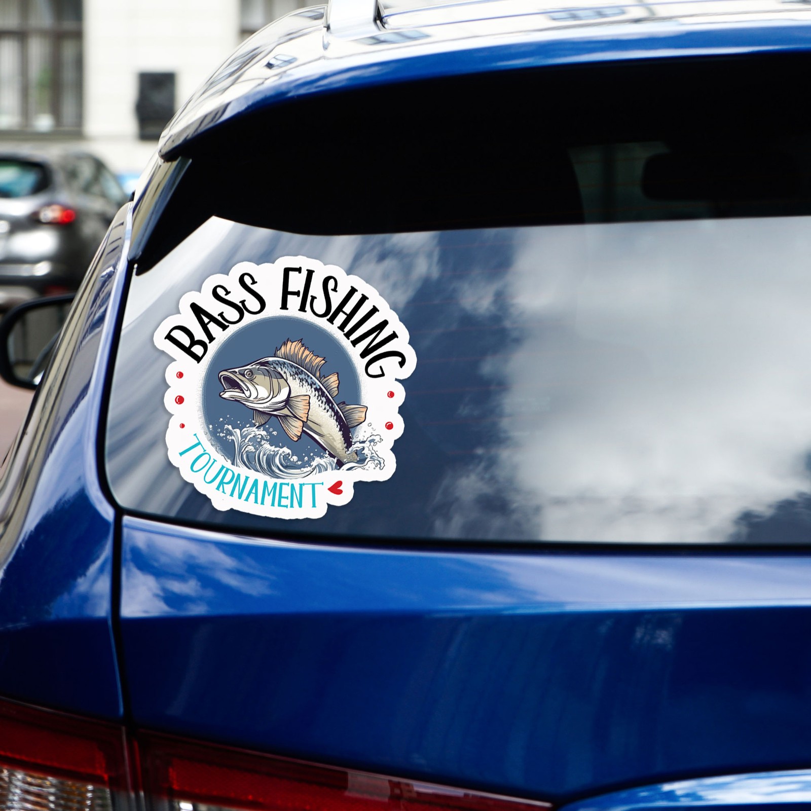 Bass Fishing Tournament – Vinyl Decal Sticker – Car Window Laptop – #1001