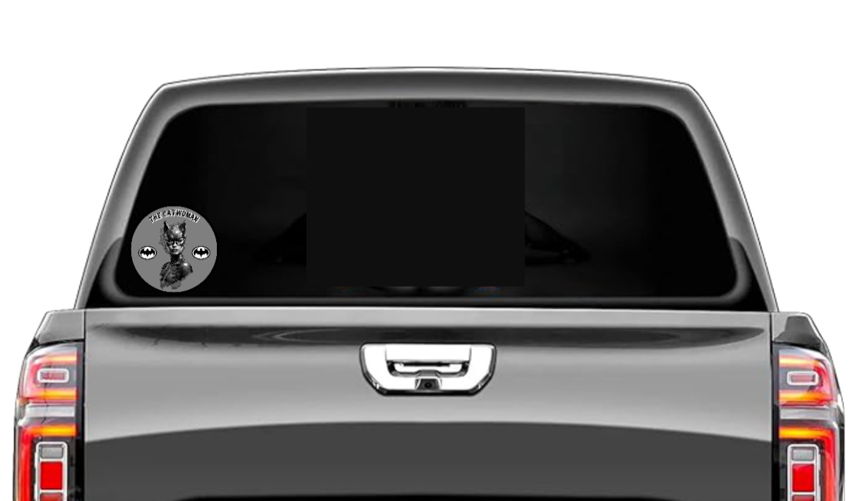 Batman – Catwoman B/W – 4" Vinyl Decal Handmade Car Cooler Laptop Truck Tumbler