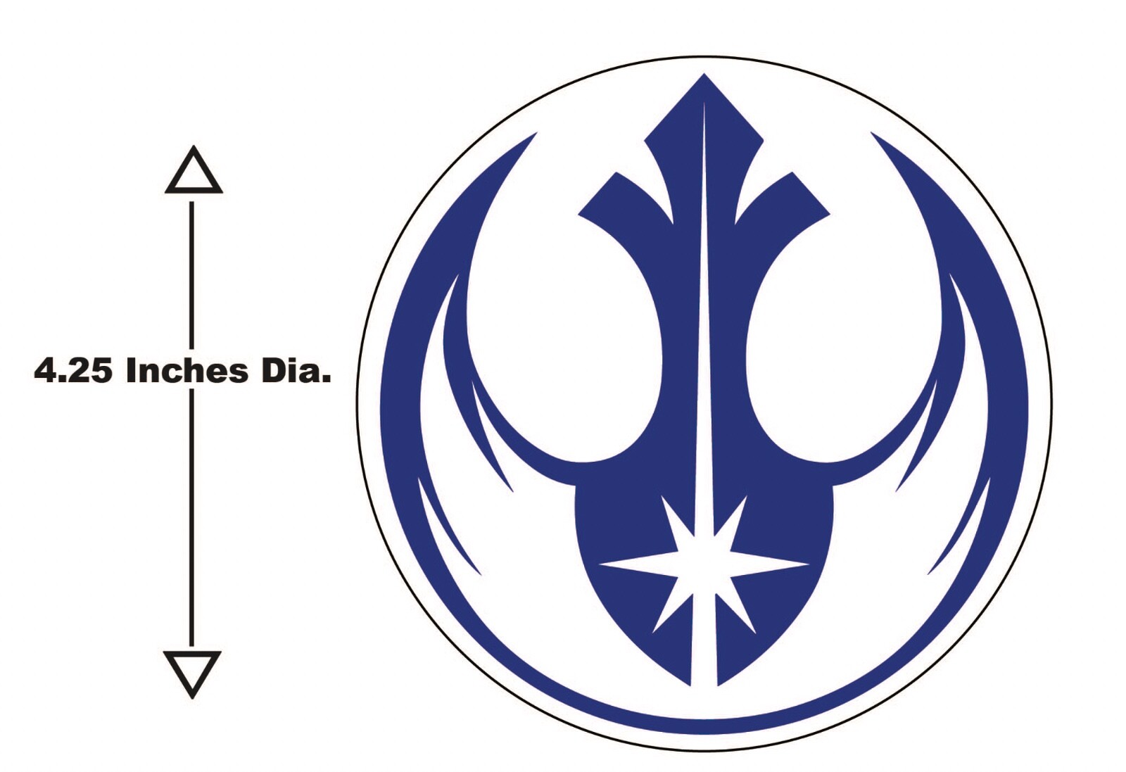 Star Wars Rebel Alliance Jedi Order Decal (Blue)
