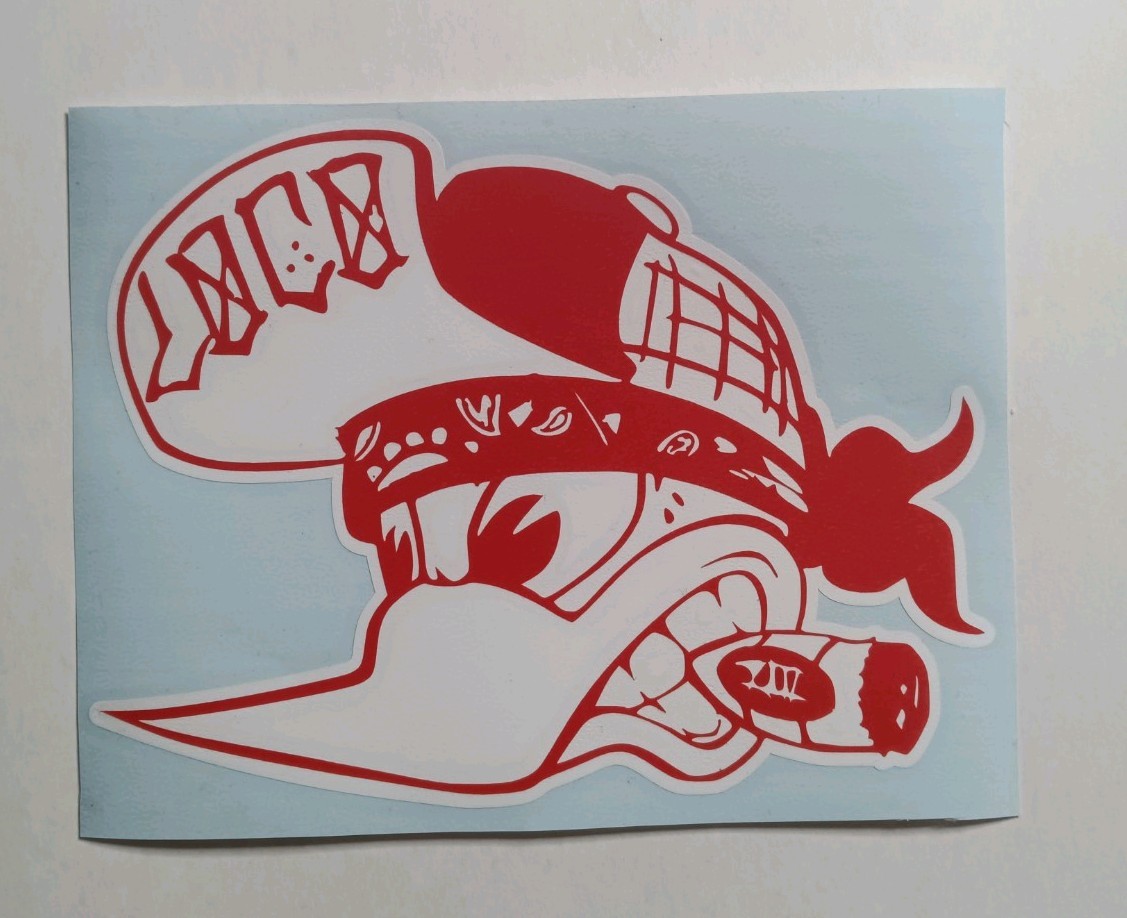 Woody Woodpecker Loco Vinyl Decal Sticker New Size 6×4.5 Inch Weather Proof.