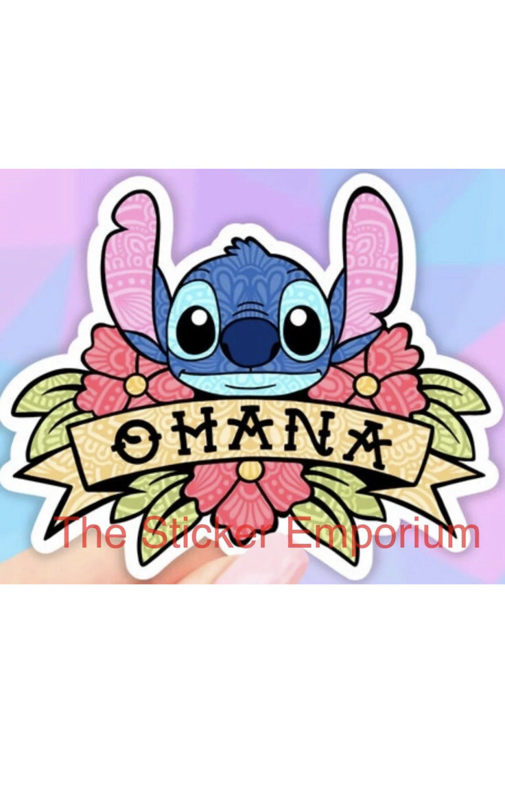Lilo And Stitch 4” Sticker ~ Water Bottle ~ Laptop ~ Tumbler ~ Vinyl Car Decal