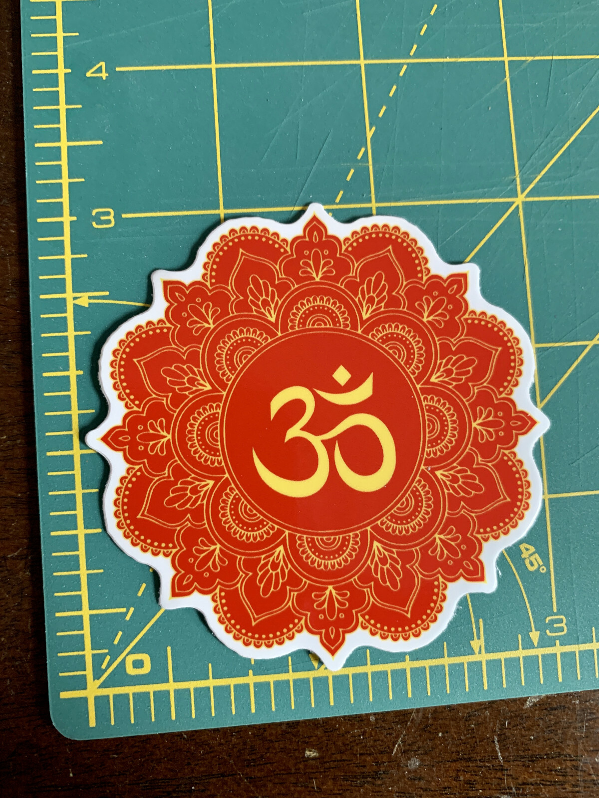 Yoga Om Symbol Buddhist Mandala Premium Vinyl Car Wall Laptop Sticker Buddha