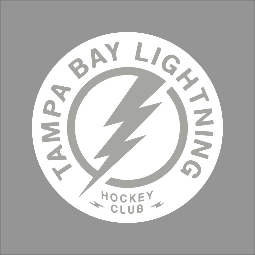 Tampa Bay Lightning #4 NHL Team Logo 1 Color Vinyl Decal Sticker Car Window Wall