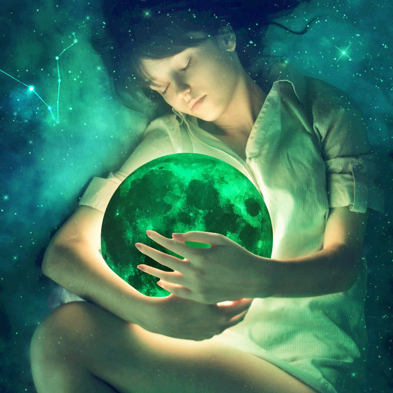 3D Luminous Moon Wall Stickers for Kids Room Living Room Baby Nursery Bedroom